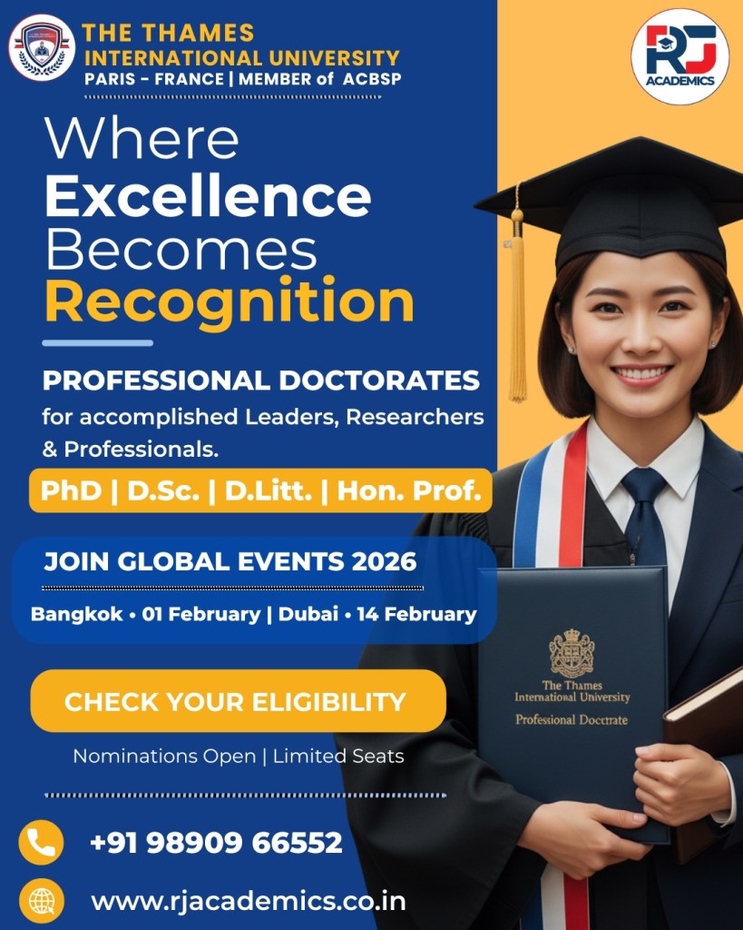 Ttiu TTIU International Professional Doctorate Summit & Awards 2026 | Dubai ...